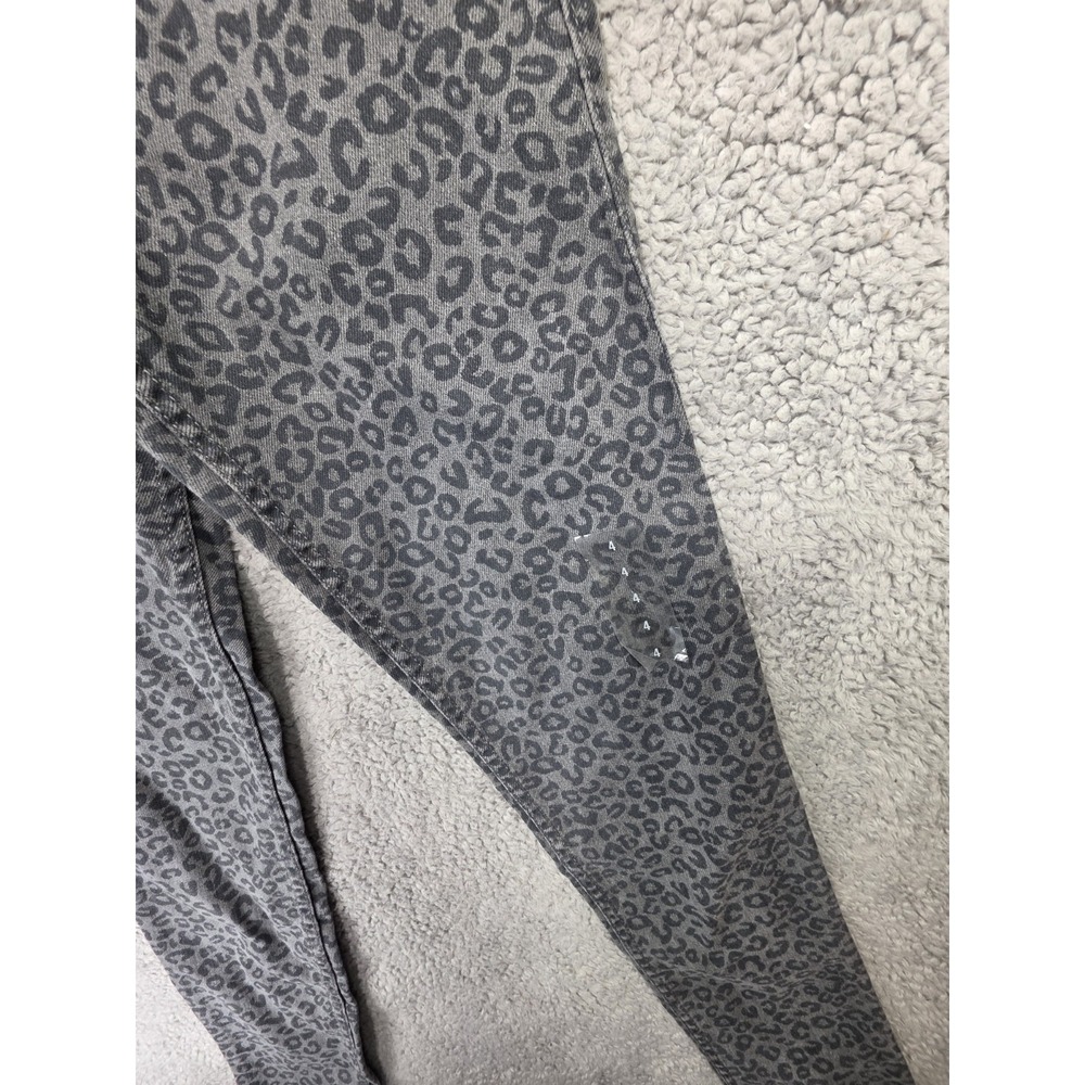 Abercrombie & Fitch Jeggings Womens Size 4 Gray Leopard Print Skinny High‎ Rise - Picture 5 of 9